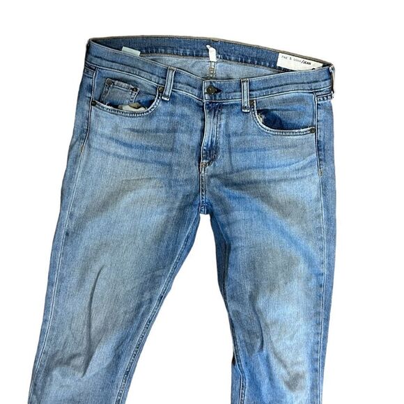 Revolve Rag & Bone DRE boyfriend Jeans in Fremont color - Picture 7 of 13